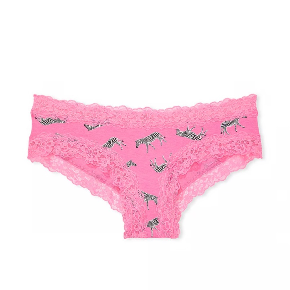THE LACIE
Lace-Waist Cotton Cheeky Panty